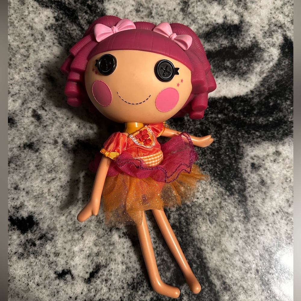 Lalaloopsy Tippy Tumbelina Ballerina Orange‎ Plaid TuTu 12" Plastic Toy Doll